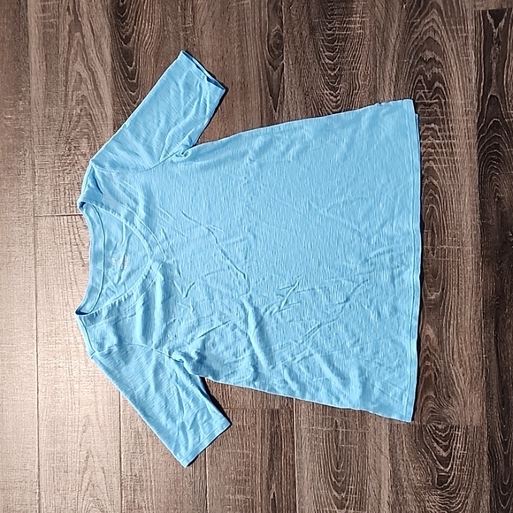 🦇 J. Jill Pima Slub Elbow Sleeve Tee 🦇 - Picture 1 of 4